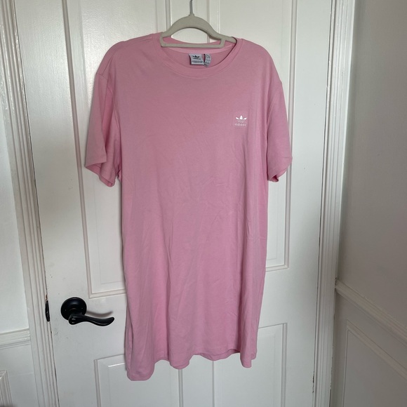 Adidas Soft Pink Crew Neck Dress Tee - Picture 1 of 7